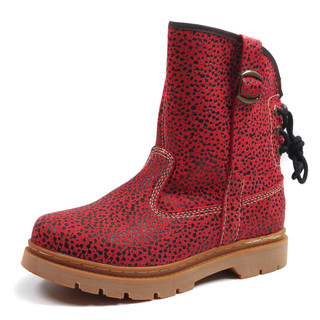 Road Finder 2025 Novo Estilo Botas Femininas de Couro Genuíno Botas de Tubo Médio Moda All-match Botas Casuais