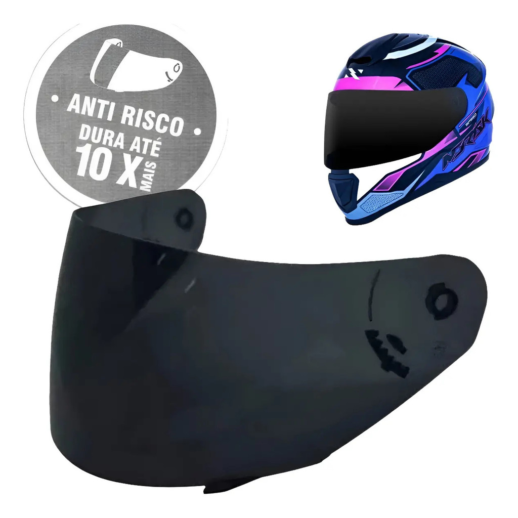Tsf | Viseira Fumê Norisk Razor Ff802 Stunt Ff391 Antirrisco