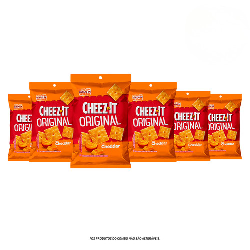 Combo Cheez It Original Cheddar 65G 6 unidades