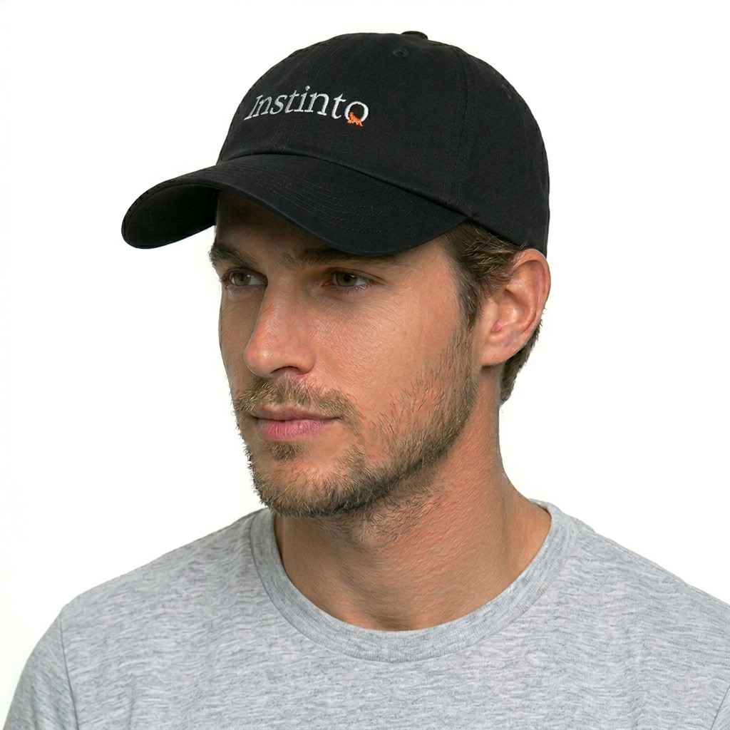 Boné Acostamento Dad Hat Aba Curva Sarja Coleção Alpha Lançamento Fitão Original
