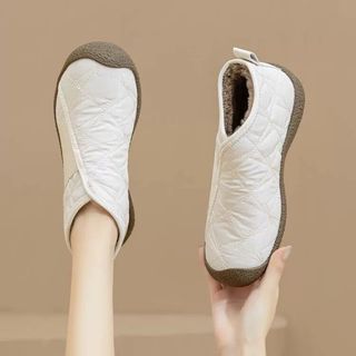 Botas de neve femininas 2026 novo estilo inverno velo-velo quente deslizamento em botas curtas sola macia antiderrapante