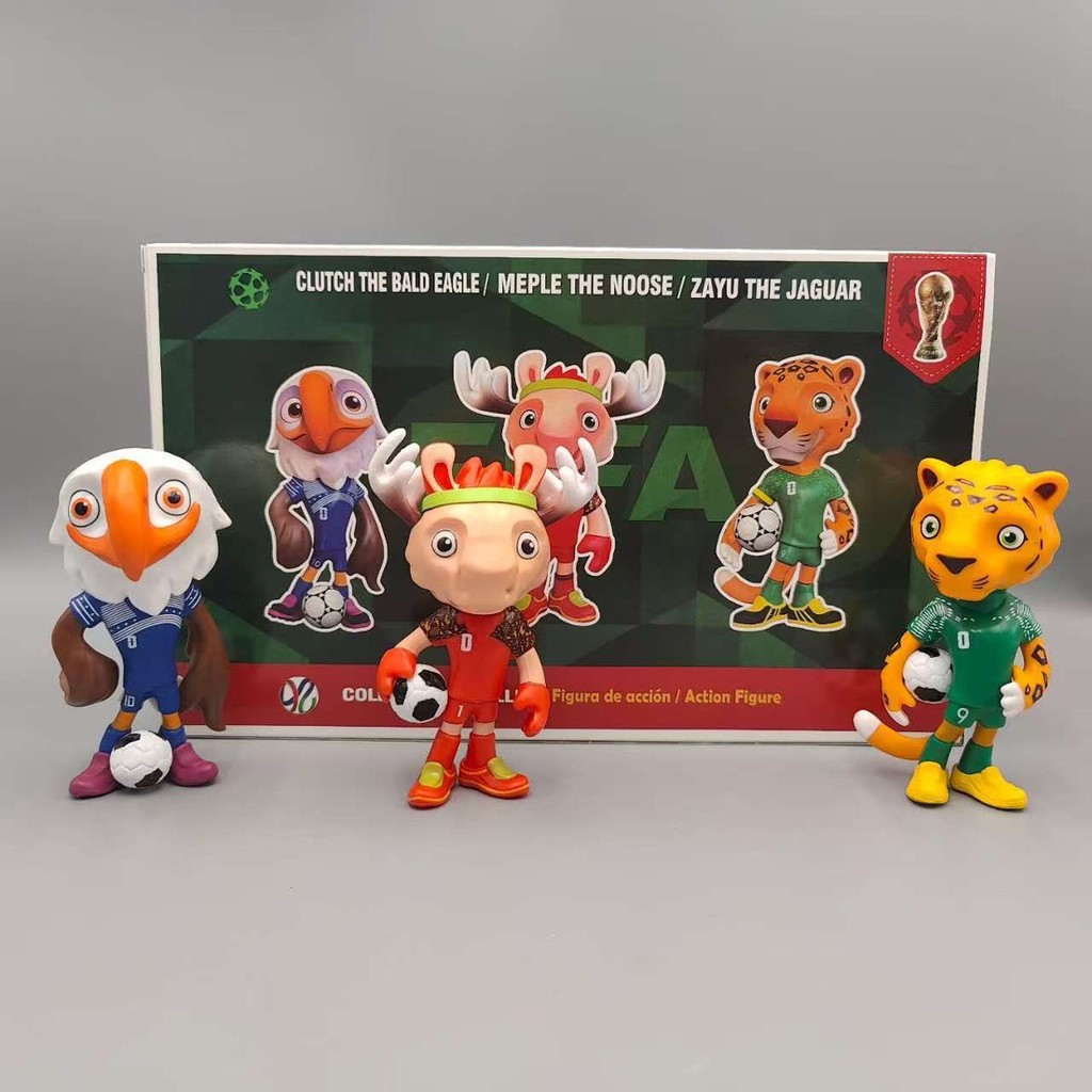 Copa do mundo mascote figura conjunto completo 2026 copa do mundo mercadoria boneca estrela fã de …