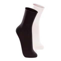 Kit com 2 Pares de Meias sem Punho Casual Lupo 1275-011 Colorido