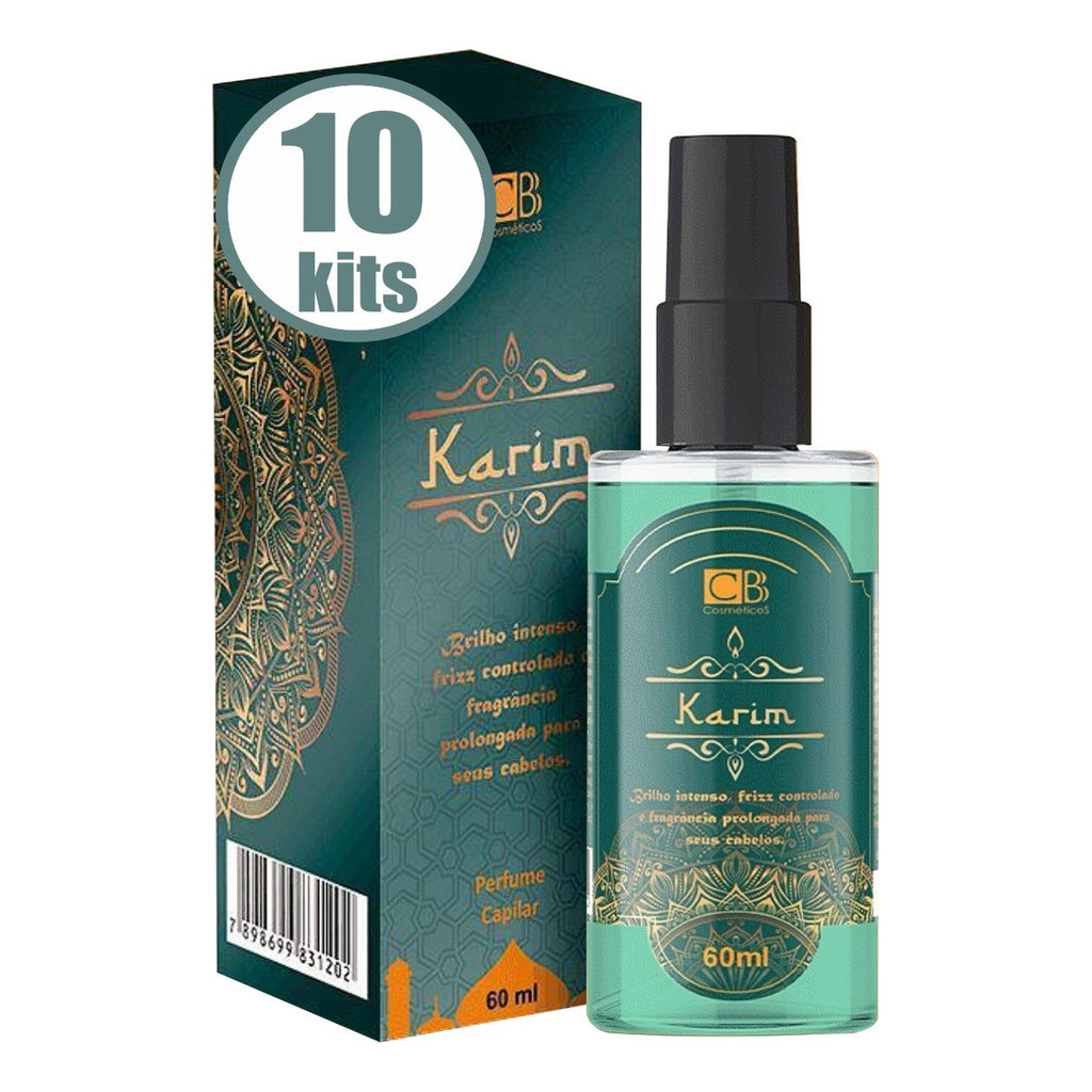 10 Perfume Capilar Karim Cbb Cosméticos Ação Atacado