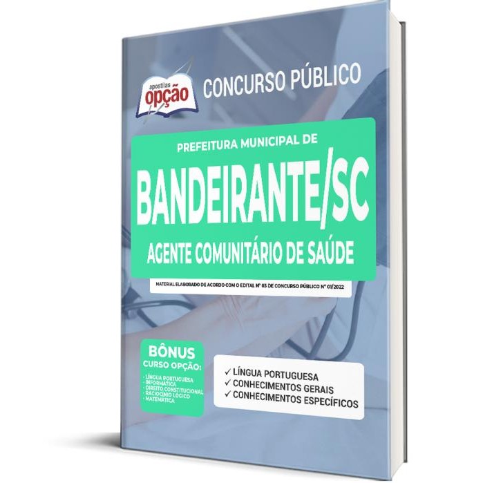 Apostila Prefeitura de Bandeirante - SC - Agente Comunitário de Saúde