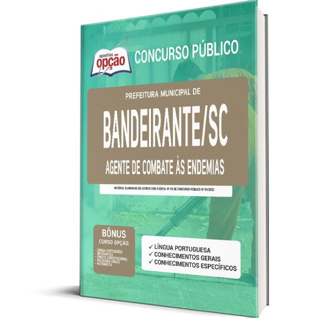 Apostila Prefeitura de Bandeirante - SC - Agente de Combate às Endemias