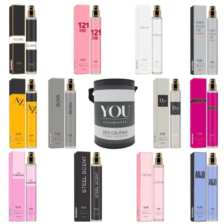 Kit 12 Perfumes You 45ML Body Splash em Oferta na Shopee