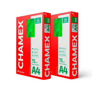 Kit 2 pacotes papel sulfite A4 75g 210x297 1000 folhas Chamex
