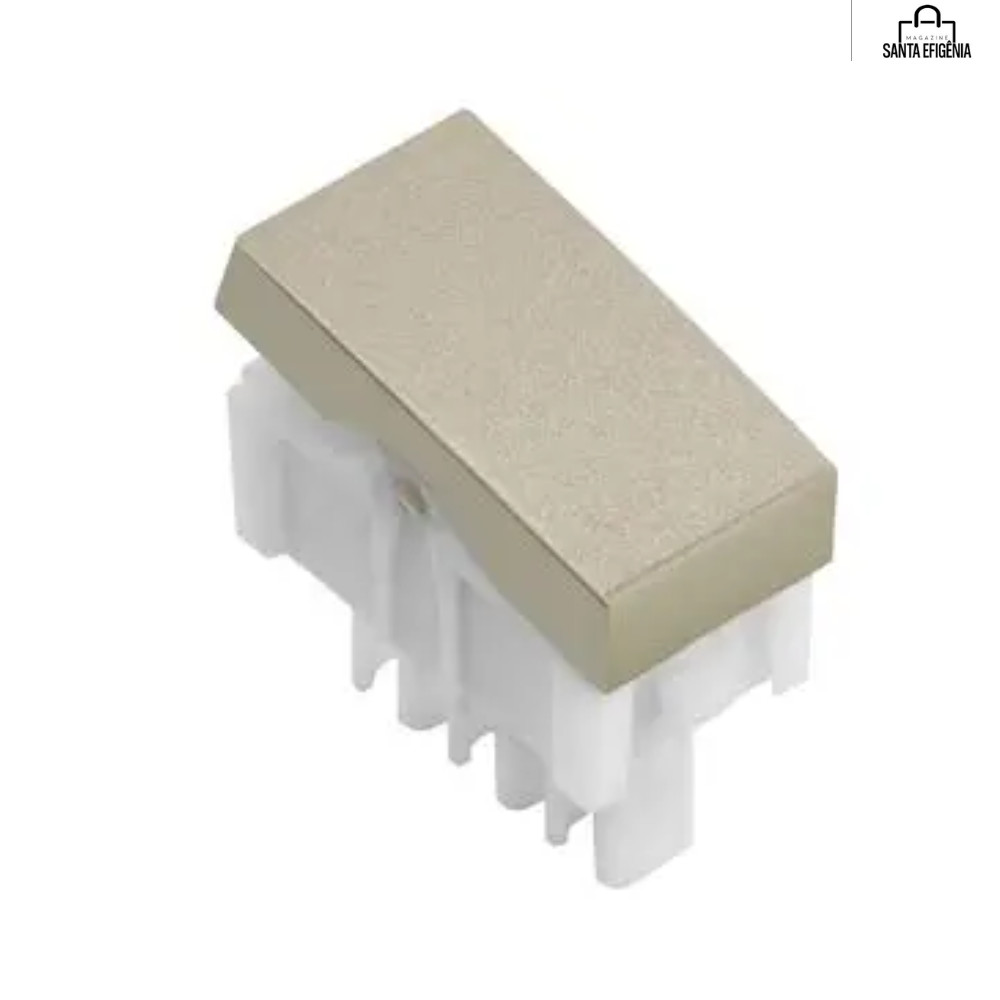 Interruptor Simples Champanhe Fosco Inova Pro Class Alumbra