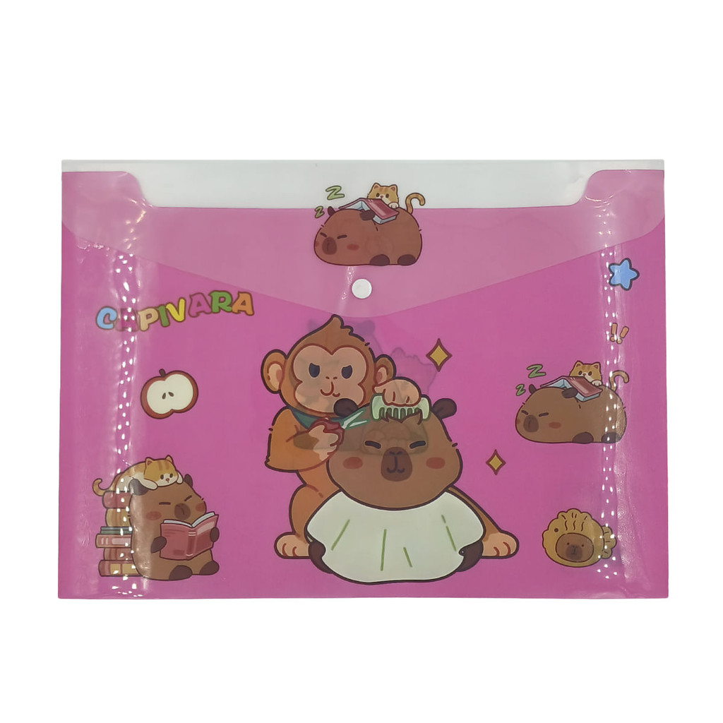 Pasta P/ Arquivo Capivara 35x25cm em Plástico Interponte em Oferta na Shopee