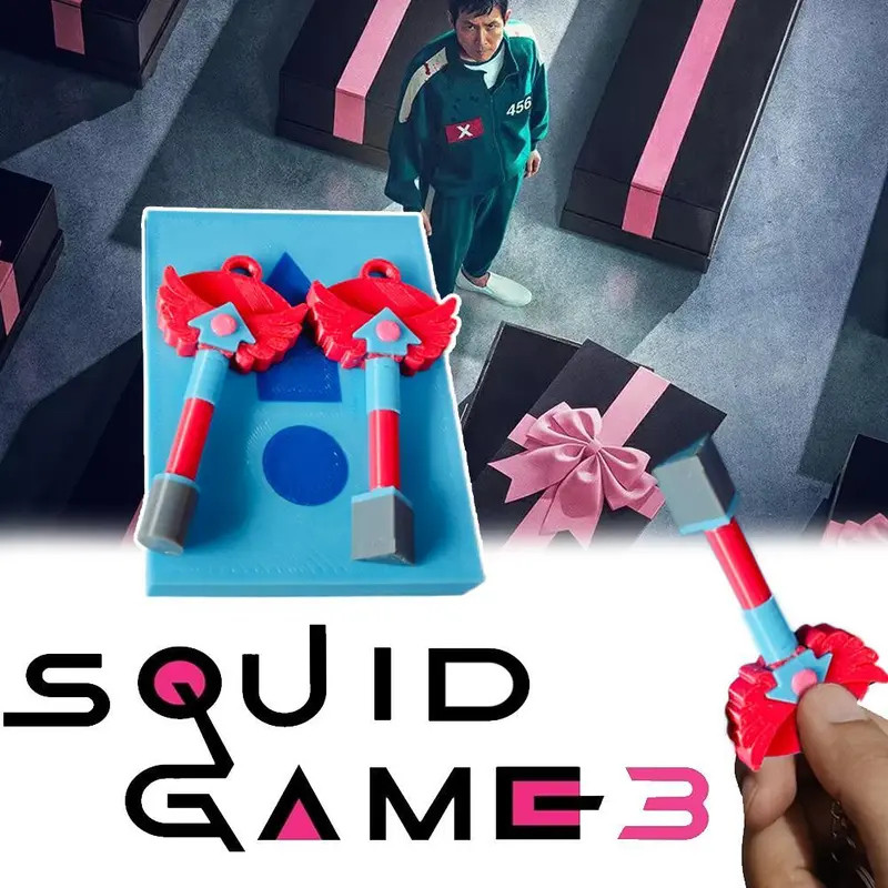 Colar De Jogo De Lula Temporada 3 Hide and Seek Key Props 3D Impresso Brinquedo Chaveiro anik Bugigangas