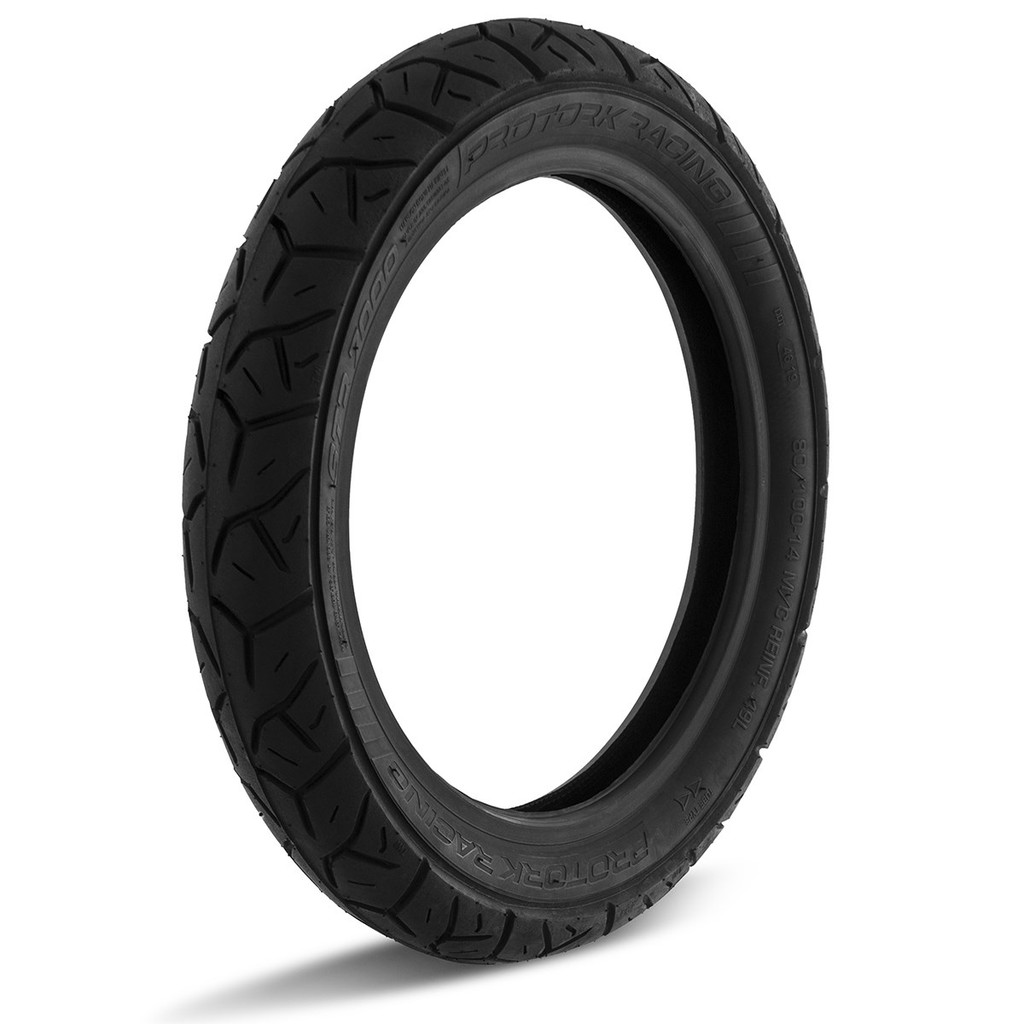 Pneu Traseiro 80/100-14 Moto Honda Biz 100 110 125 Ks Es Ex Pop 110i Crypton Web Shineray