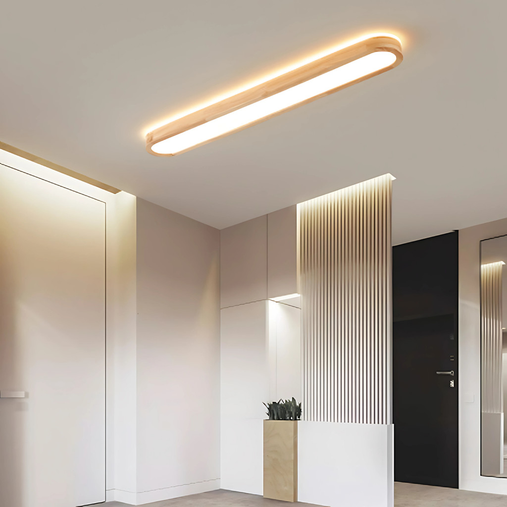 luminária teto LED plafon retangular