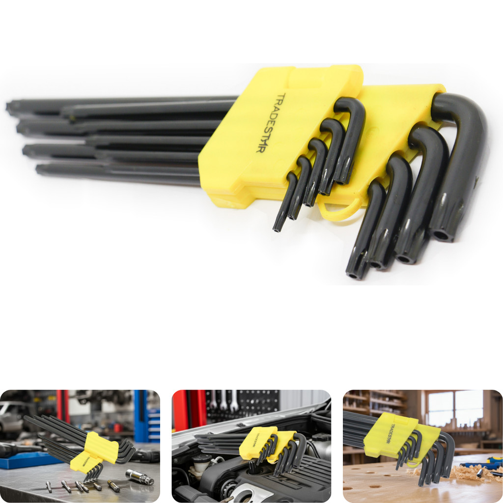 Jogo Chave Torx T10 - T50 Longo 9 Peças CR-V Tradestar em Oferta na Shopee