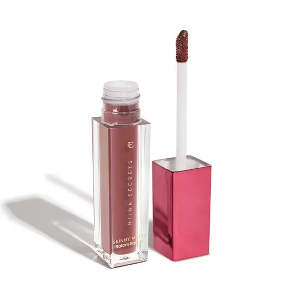 Eudora Niina Secrets Batom Líquido Skinny Matte Cor Malva Camélia 5ml