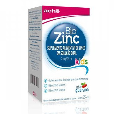 Bio Zinc Kids 75ml Suplemento Alimentar Sabor Guaraná