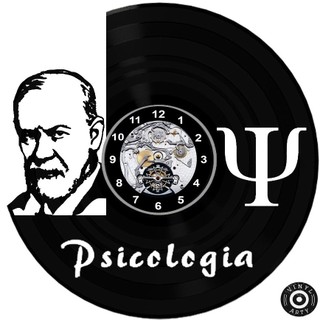 Relógio de Parede Relógio de parede Psicologia - Relógio De Relógios de parede 30cm Disco de Vinil D