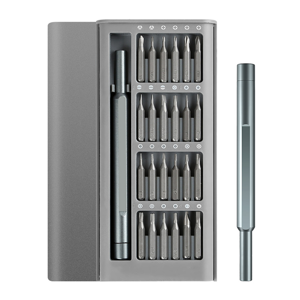 Kit 25/46 Peças Chave Magnética de Precisão - Para Reparos em iPhone, Android e PC (Pequenos Eletrônicos)