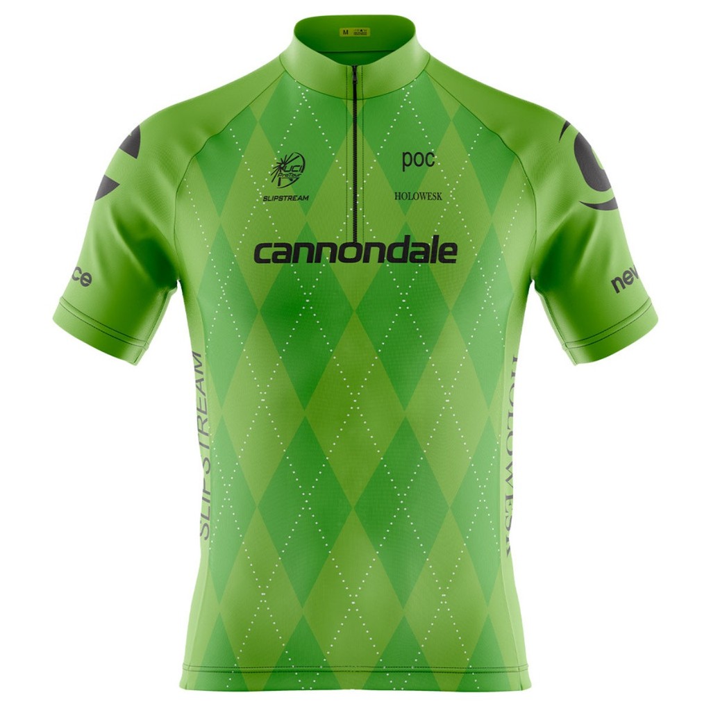 Camiseta Ciclismo Masculina Dryfit Proteção UV Bike MTB Speed Cannondale Verde