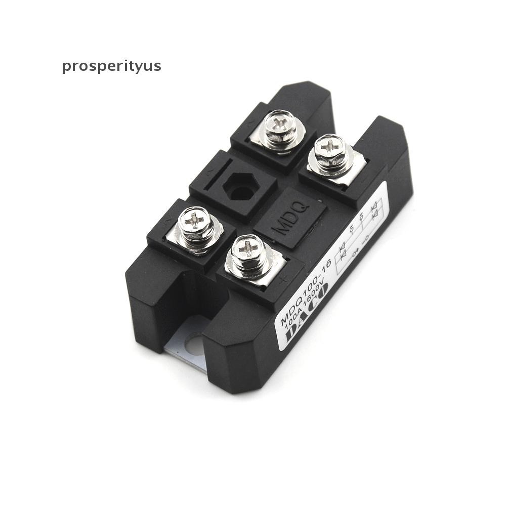 [prosperityus] MDQ 100A Amp 1600V Volt Diodo Monofásico Retificador De Ponte De Caixa De Metal TS [BR]