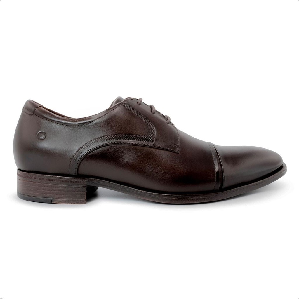 Sapato Social de Couro Democrata Masculino Smart Comfort Madison Hi-Soft 32 255106