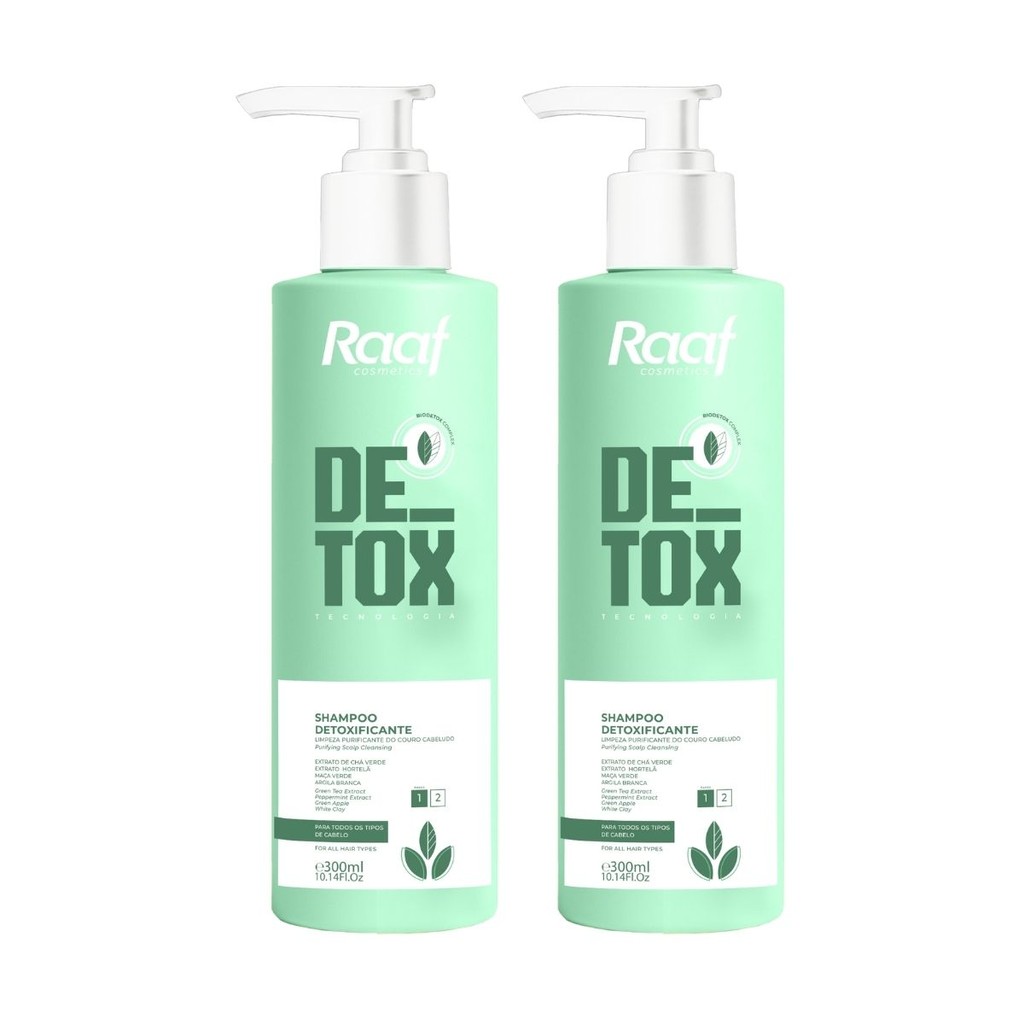 Kit Detox Capilar Shampoo 300ml Raaf Cosmetics – 2 unidades