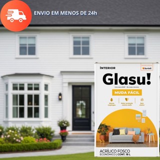 TINTA ACRÍLICA MUDA FÁCIL BRANCO 18L GLASU em Oferta na Shopee