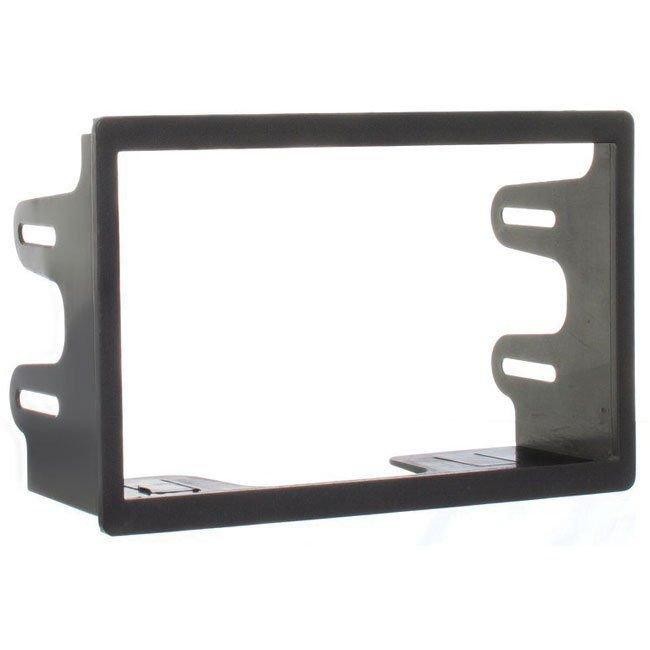 Moldura de Rádio VW Fox Polo Golf Ecosport Fiesta 03 04 05 06 07 08 09 10 11 12 2 din Padrão Chinês Preta Autoplast