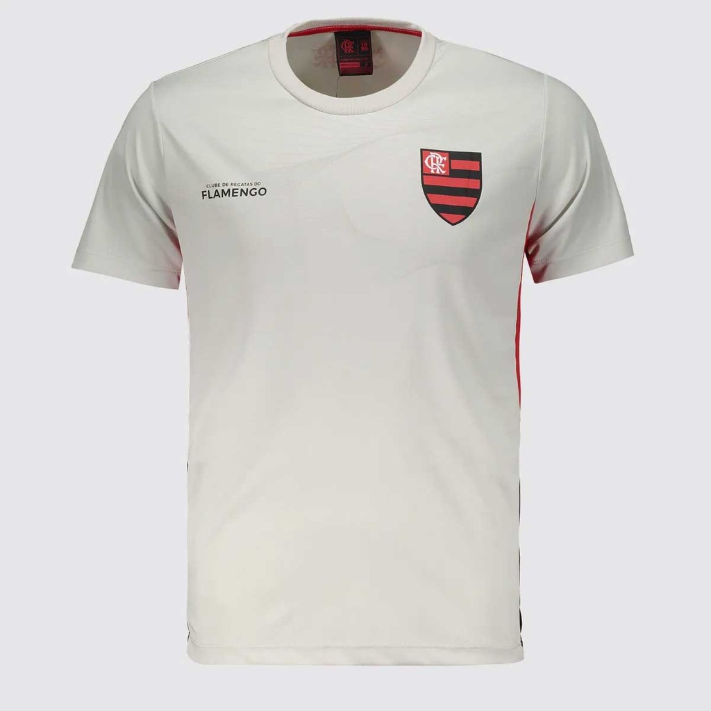 Camisa Flamengo Eco Infantil Off-White em Oferta na Shopee