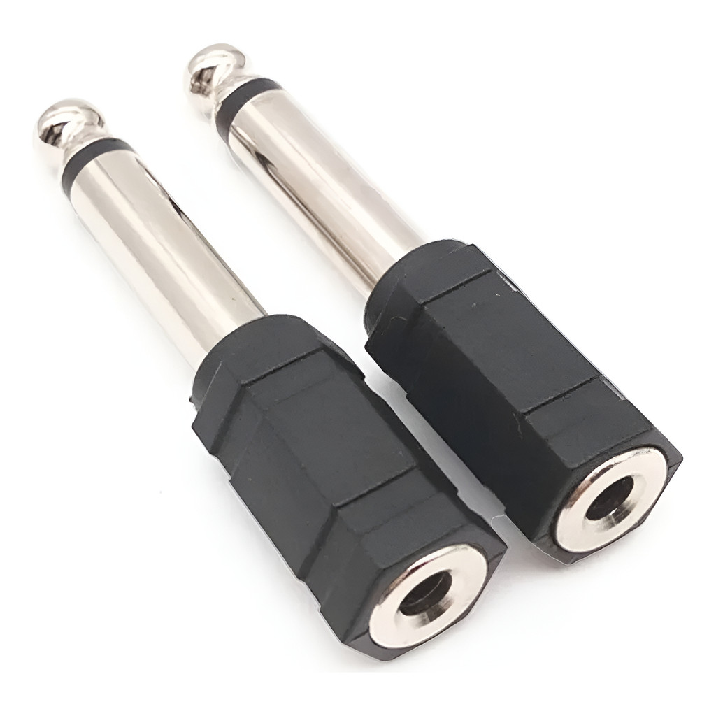 Adaptador P2 Macho P/ P10 Fêmea Waver Áudio Som Profissional