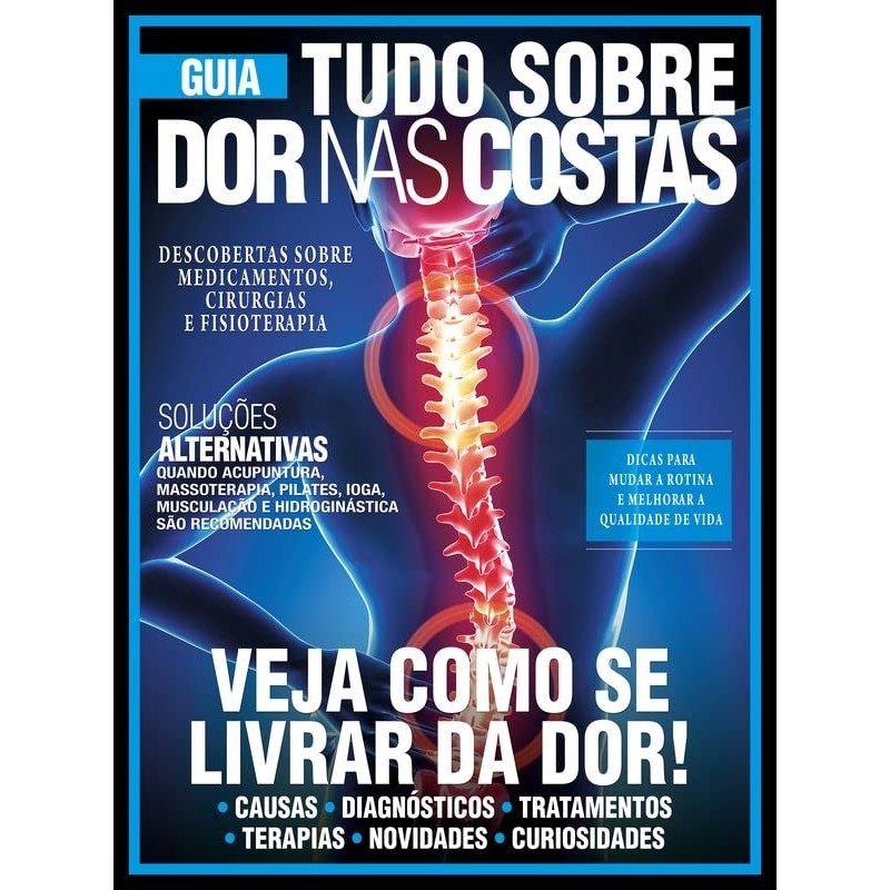 Guia tudo sobre dor nas costas - Veja como se livrar da dor! autor On Line Editora