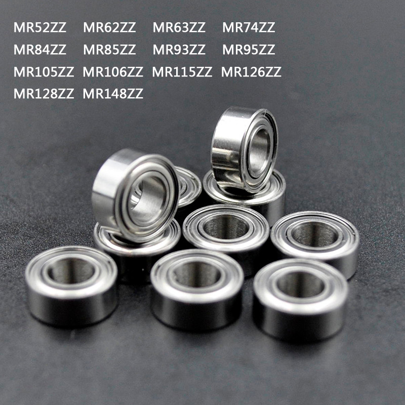 10 Peças Rolamentos Em Miniatura Prego Forte MR52ZZ MR63ZZ MR74ZZ MR84ZZ MR85ZZ MR93ZZ MR95ZZ MR105ZZ MR106ZZ MR115ZZ MR