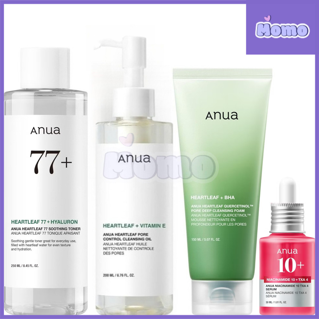 ANUA Niacinamida 10 TXA 4 % Soro 30ml Heartleaf pore Control Óleo De Limpeza 200mlheartleaf Poros Espuma Profunda 150ml