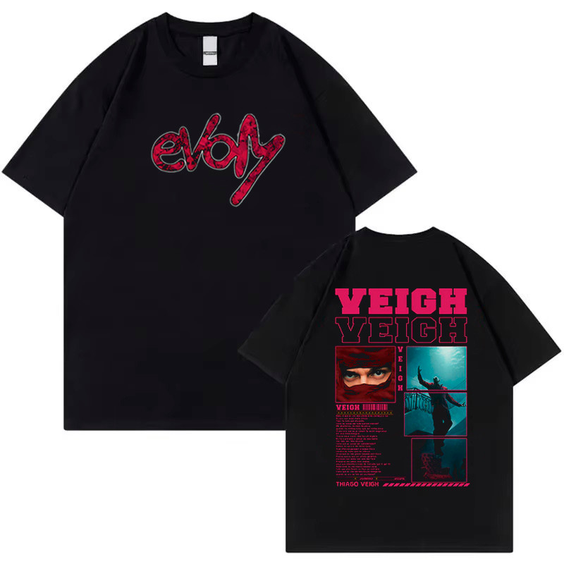 Camiseta Básica Cantor Trap Veigh Camisa 100% Algodão Streetwear Temos Plus Size Lançamento - Envio Rápido