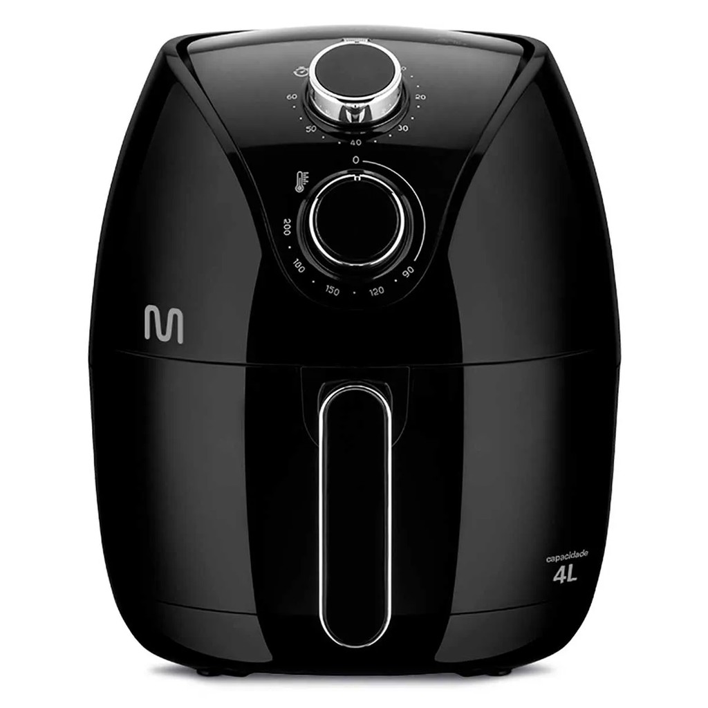 Fritadeira Elétrica Air Fryer Multi GO201 4L 1500W 127V Preta Antiaderente com Timer 60min