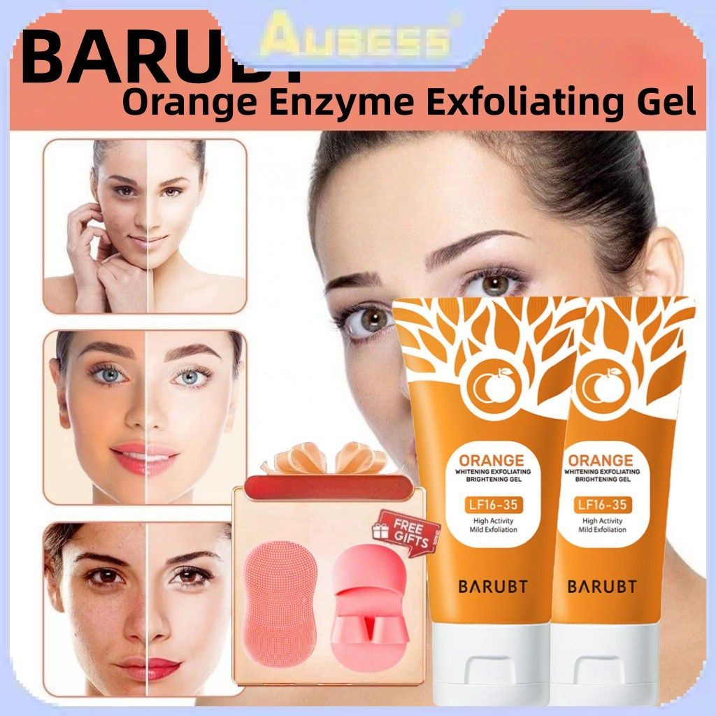 ISEE 【Brinde】Barubt Esfoliante Hidratante Suavizante De Cutículas Limpeza Profunda Facial Clareia A Pele Gel Peeling