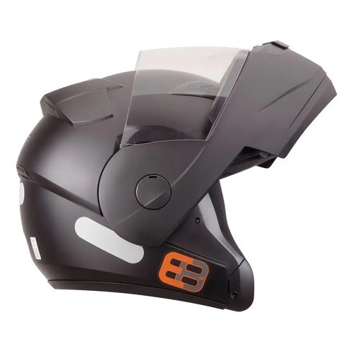 Capacete Articulado Preto Fosco Ebf E8 Escamoteavel Robocop
