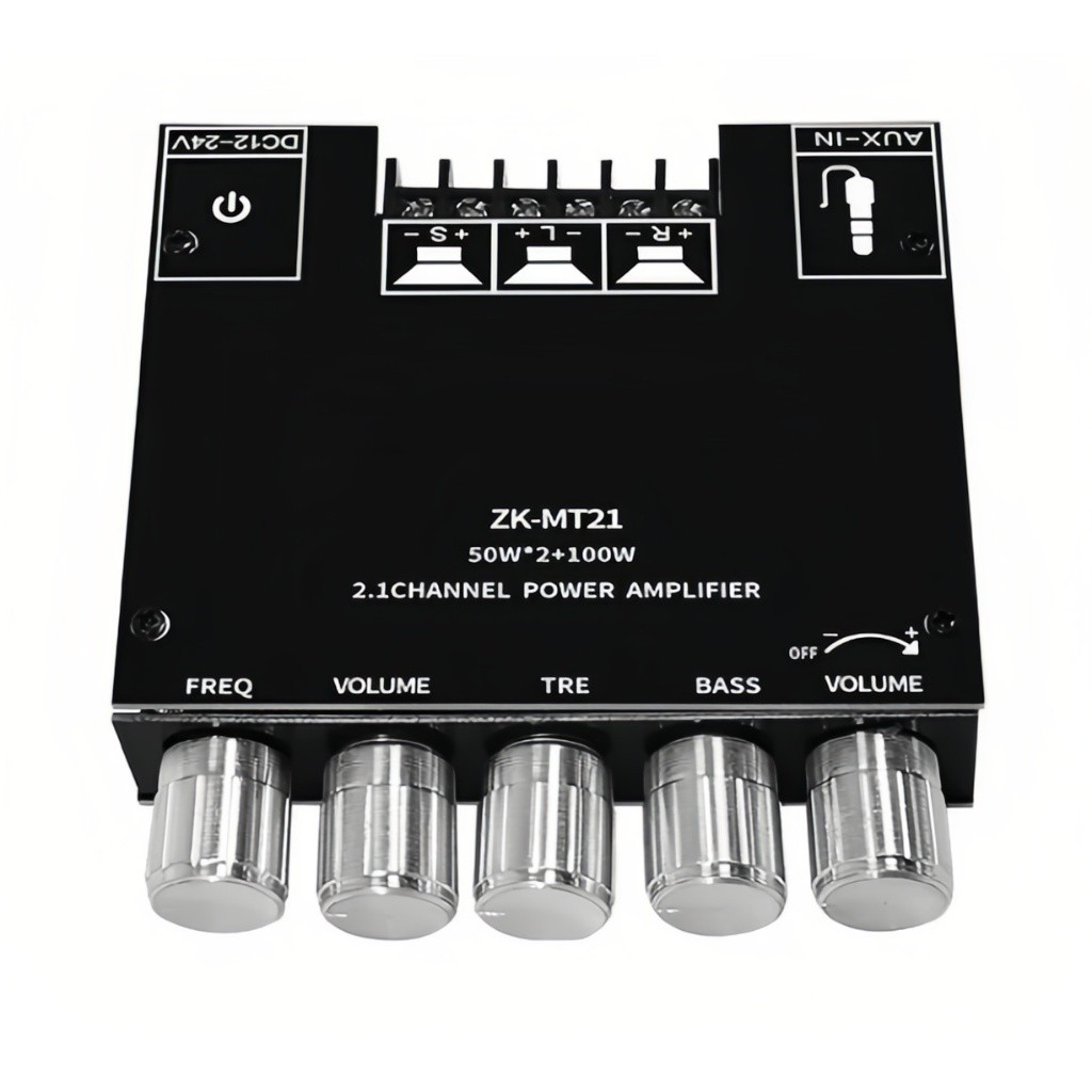 Placa Amplificadora Digital ZK-MT21 Para Canal Bluetooth 2.1 De Baixo Tom 5.0