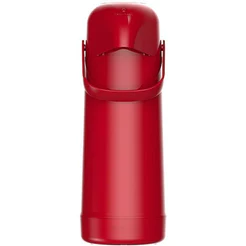 Garrafa de Café Térmica Termolar 1 Litro Vermelho Latino Bomba de Pressão Ampola de Vidro Chá Café