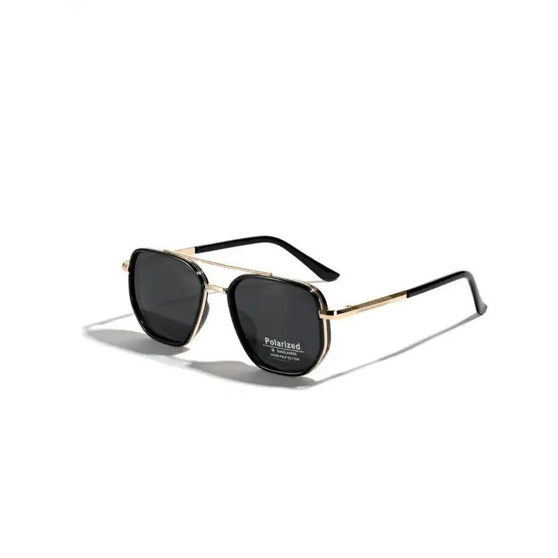 Lentes de Volta às Aulas, Óculos de Sol Polarizados Estilo Aviador para Uso em Viagens, Óculos de Sol Casuais e Modernos