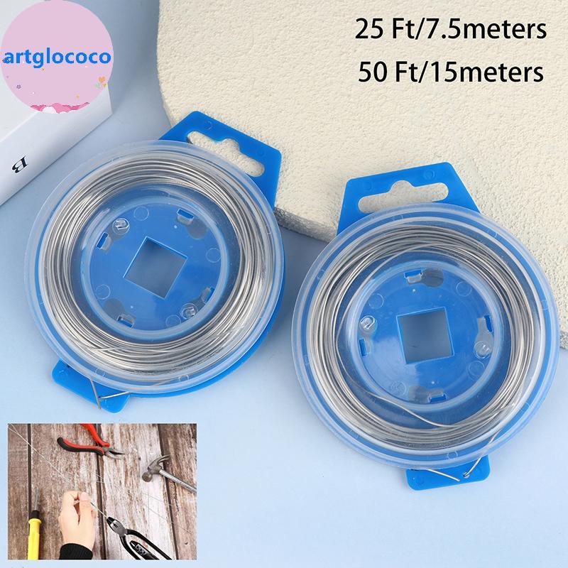 Artglococo Fio De Aço Inoxidável 25/50 Pés Rolo Ar Artesanato Grau Loing Segurança Peças Reparo Da Motocicleta BR