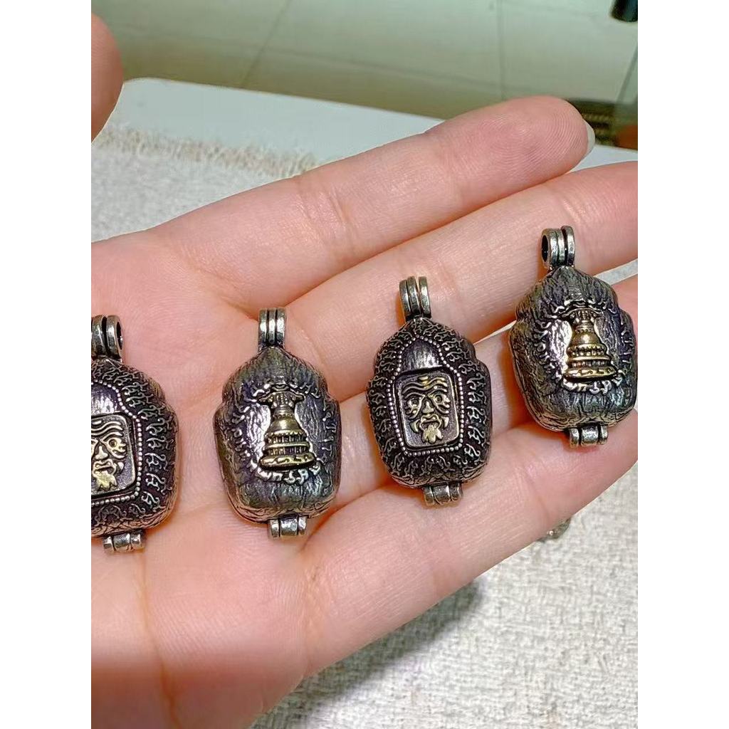 Estilo tibetano Zakilam Gawu caixa artesanal diy acessórios colar pingente acessórios moda All-Match SH