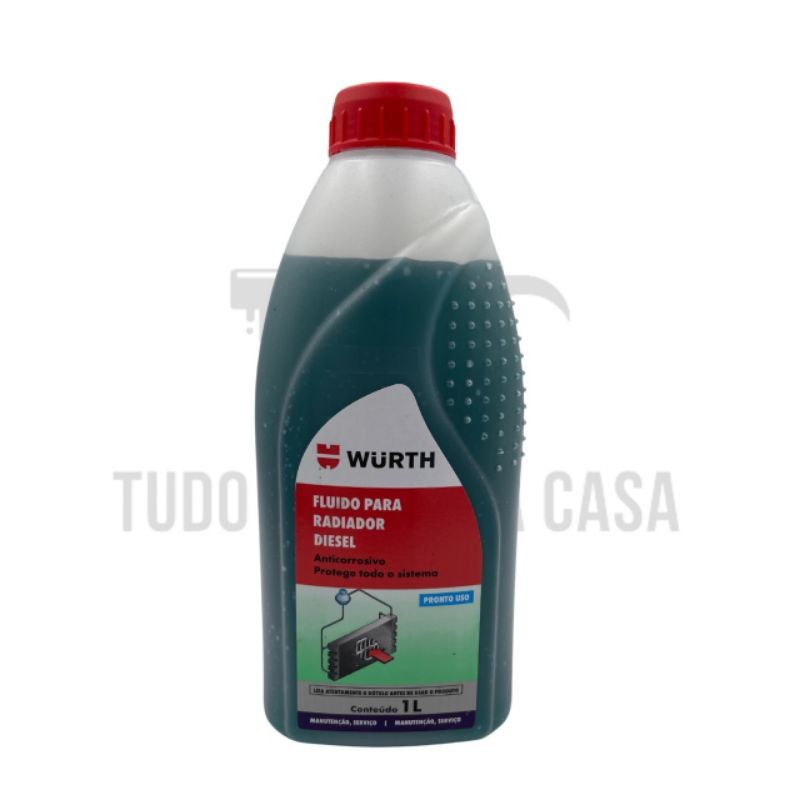 1 Litro Fluído Para Radiador Würth Indicado Para Veículos 🚗 A Diesel **aditivo, Diesel, Mecânico