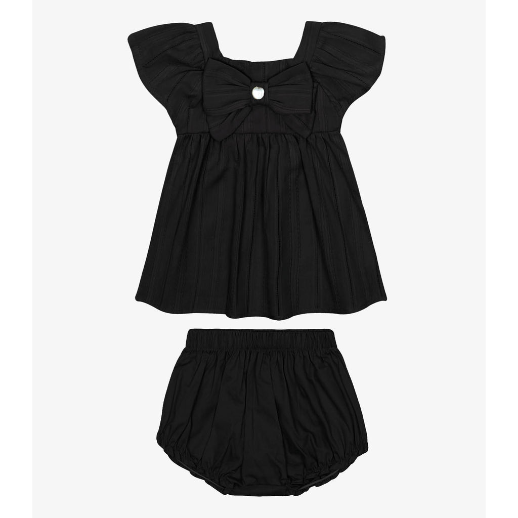 Conjunto Infantil Bata Com Calcinha Trick Nick Preto