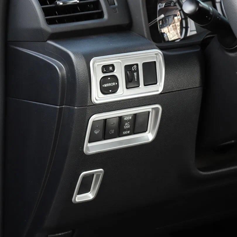 3 Pçs/set Espelho Retrovisor Do Carro Ajustar Interruptor Botão Quadro Guarnição Adesivos Para Toyota 4Runner 2010 + Ace