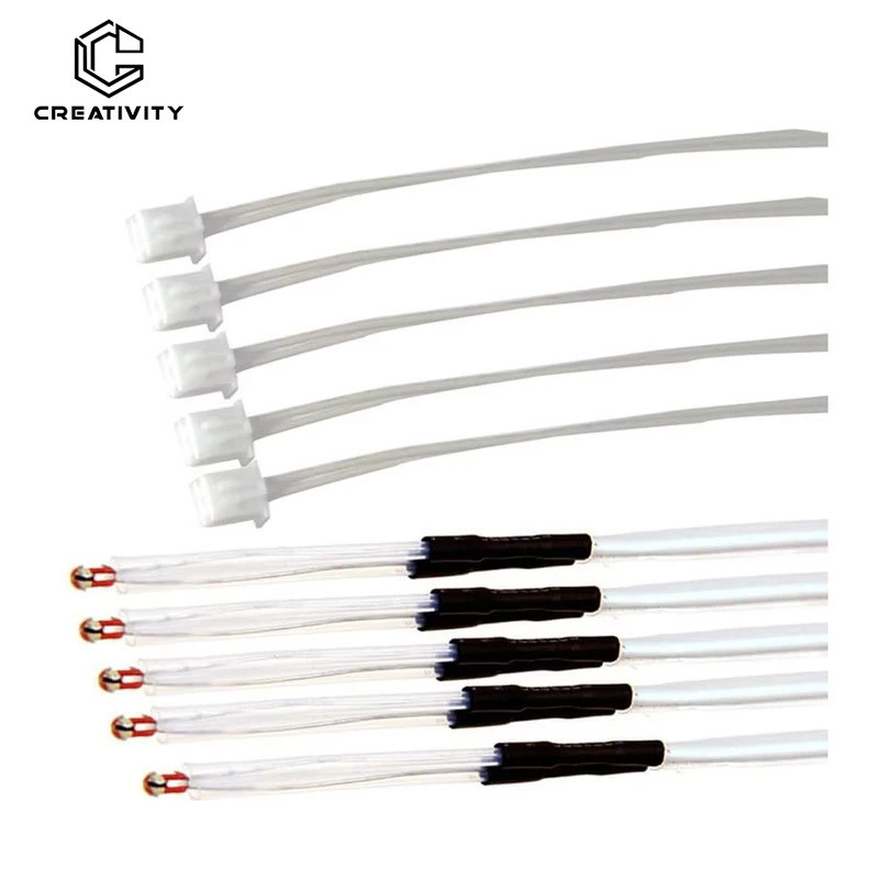 Cabo Sensor de Temperatura Termistor NTC 3950 100K ohm para Ender 3/Ender 3 Pro/Ender 3 Max, Bloco Aquecedor Atualizado,