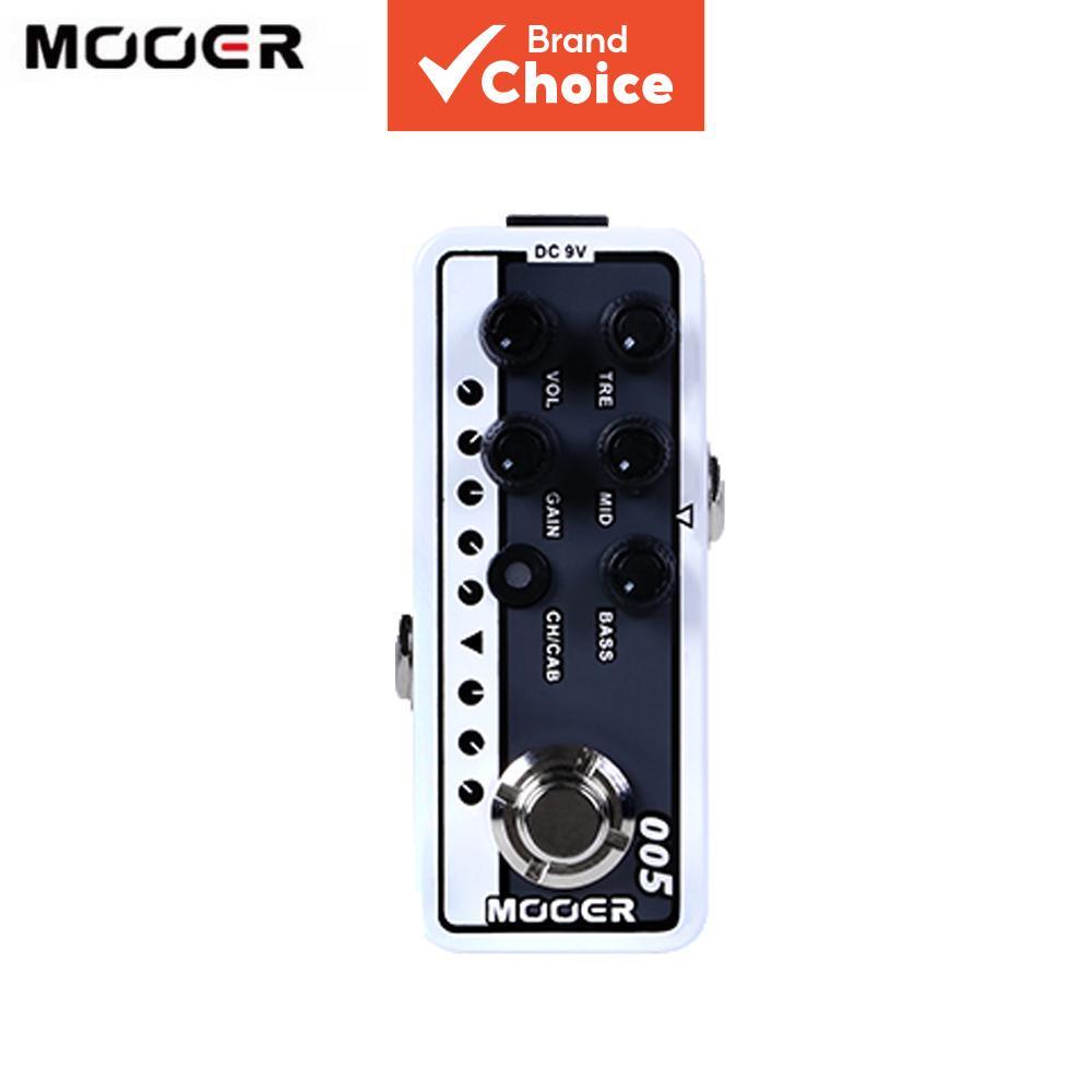 MOOER 005 BROWN SOUND Pedal De Guitarra Pré-Amplificador De Canal Duplo 3 Bandas EQ 2 Modos True Bypass Modern Day 80s D