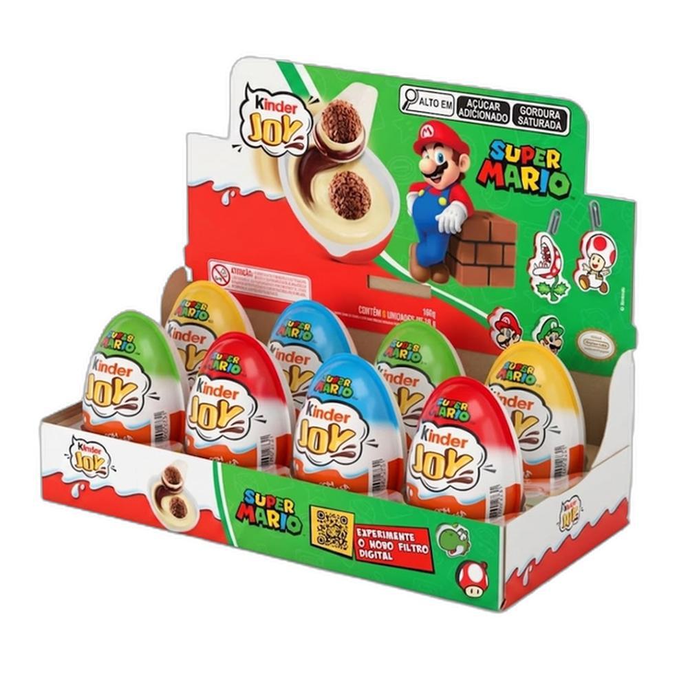 KINDER OVO JOY SUPER MARIO FERRERO DISPLAY 8 X 20 G