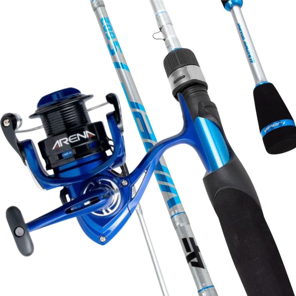 Kit Pesca Leve Molinete Arena 2000 Marine Vara Viper+ brinde