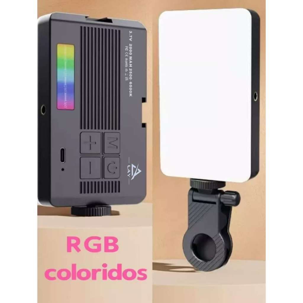 Mini luz de preenchimento RGB luz de bolso 9W suporte portátil para celular foto ao vivo SLR selfie Lay La-158